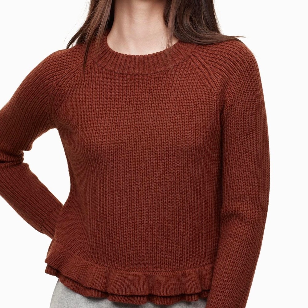Aritzia Brown Wool Sweater